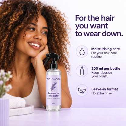 NATRAVOR® Rosemary + Rice Water Leave-In Hair Spray