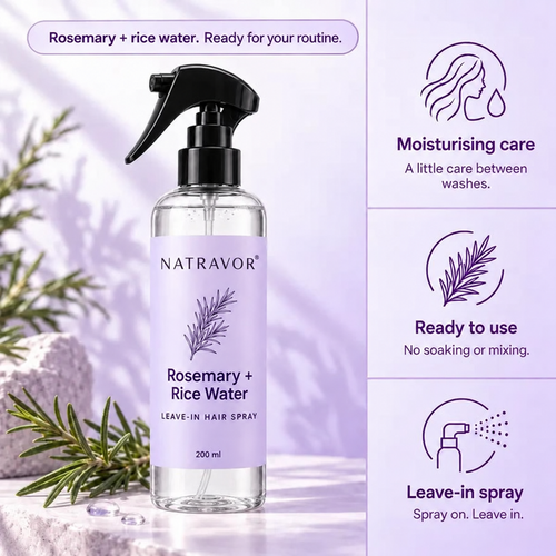NATRAVOR® Rosemary + Rice Water Leave-In Hair Spray