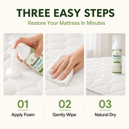No-Rinse Mattress &Upholstery Foam Cleaner -Enzyme-Powered DeepCleaning Formulat