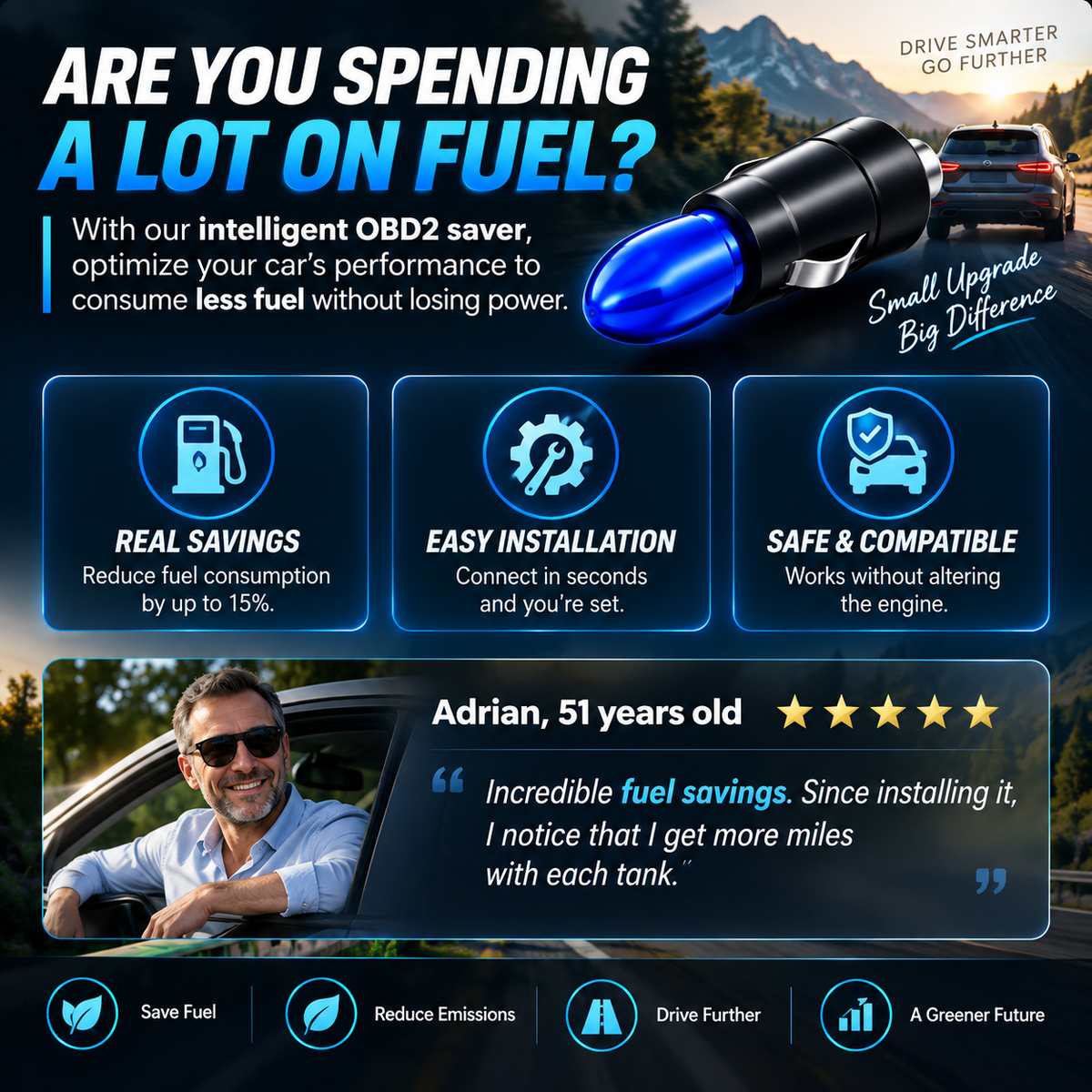 LAST DAY SALE 77% OFF2026 New Smart Fuel SaverPlug-and-Play & Save Up to30%