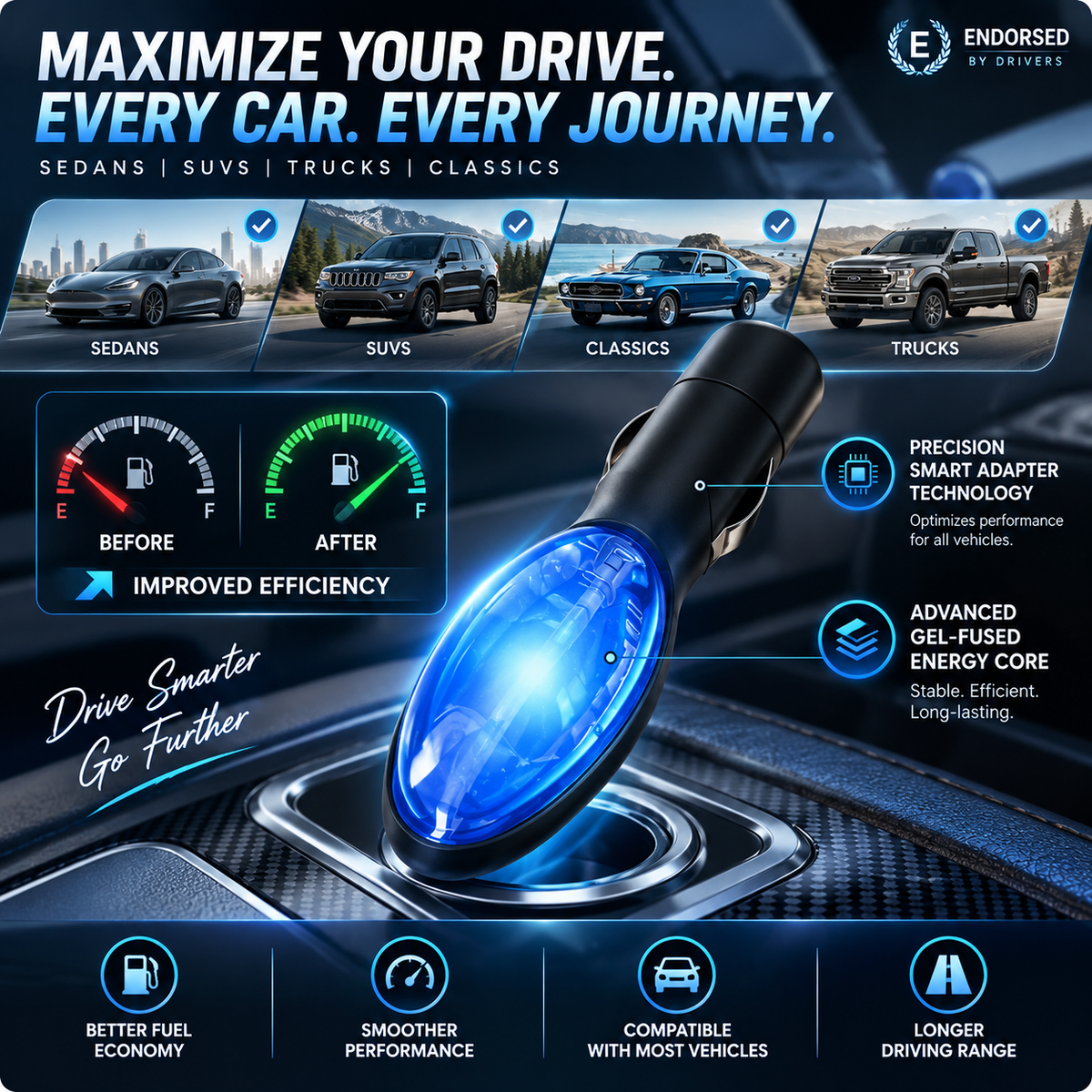 LAST DAY SALE 77% OFF2026 New Smart Fuel SaverPlug-and-Play & Save Up to30%