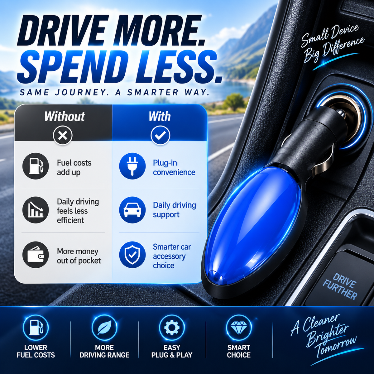 LAST DAY SALE 77% OFF2026 New Smart Fuel SaverPlug-and-Play & Save Up to30%